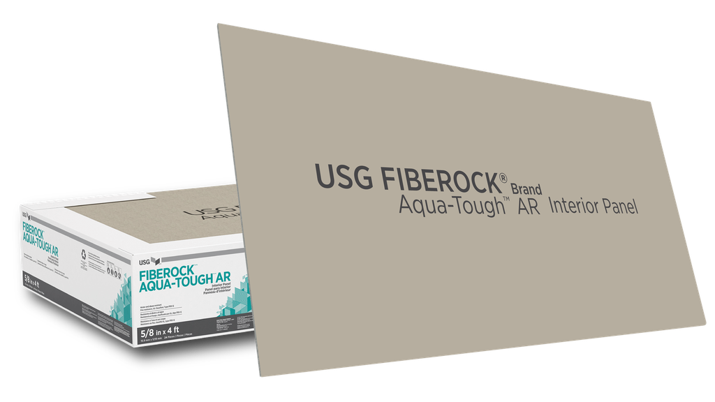 PLANCHA FIBEROCK® AQUA TOUGH 4' x 8' x  1/2'' USG