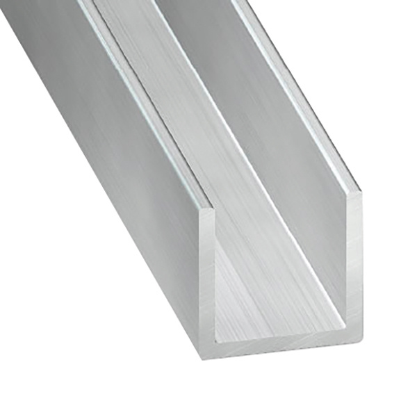 MOLDURA ''U'' ALUMINIO MATE PARA ACM 1/4