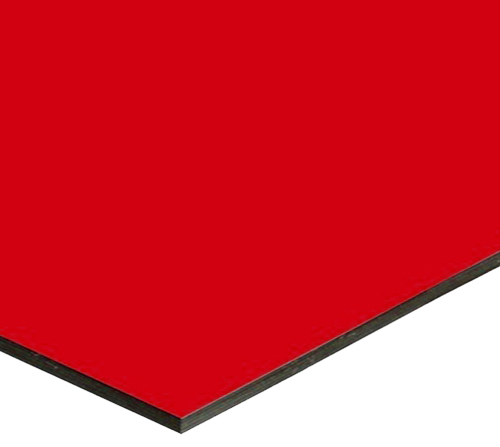 ALUMINIO COMPUESTO ACM CON CUBIERTA PVDF 4mm x 4' x 8' EXTERIOR ECOMAT ROJO CHINO - AF370