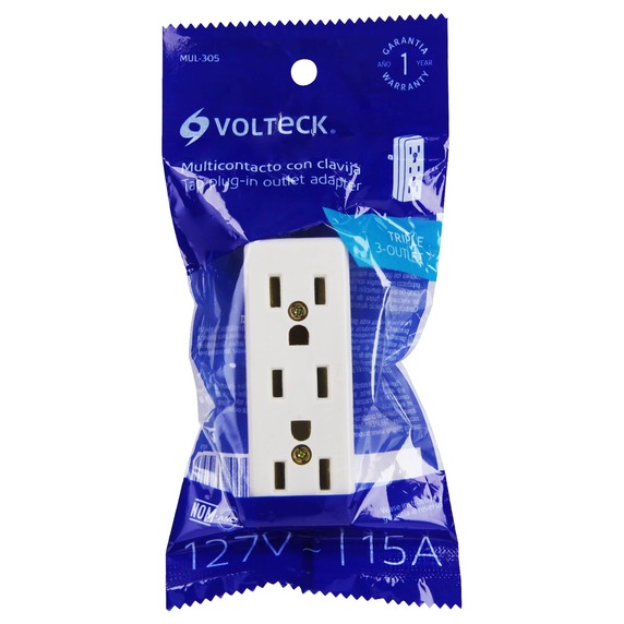 TOMA CORRIENTE PARA EXTENSION 3/1 VOLTECK