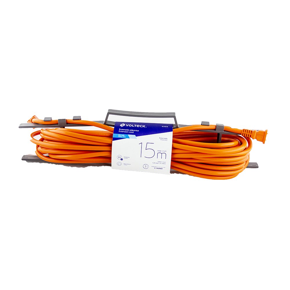 EXTENSION ELECTRICA  NARANJA USO PESADO 50 PIES SMART LIFE