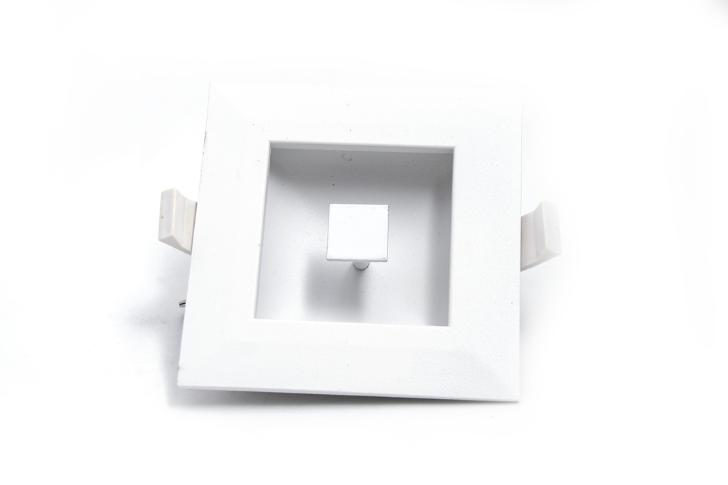 LIQUIDACION! LUZ LED 12W 18CM 6500K CUADRADA SIN DIFUSOR CON ESFERA