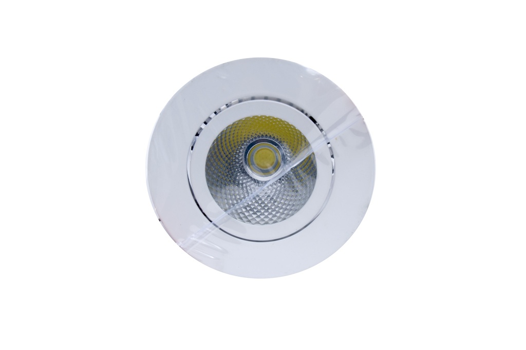 LIQUIDACION! LUZ LED 5W 8.7CM 6500K REDONDO BASCULANTE OJO BUEY
