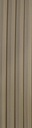 PANEL DE PARED DECORATIVO INTERIOR ECOMAT COLOR GRIS CLARO 17CM x 290CM x 26mm