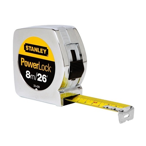 CINTA METRICA NIQUELADA 8M STANLEY 33-428S