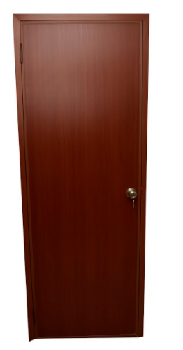 PUERTA PVC LISA CAOBA 81 A 93 CM X ALTURA: DE 150 A 210 CM