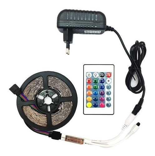 [380] LIQUIDACION! CINTA LED RGB MULTICOLOR 5MT IP-65 A PRUEBA DE AGUA