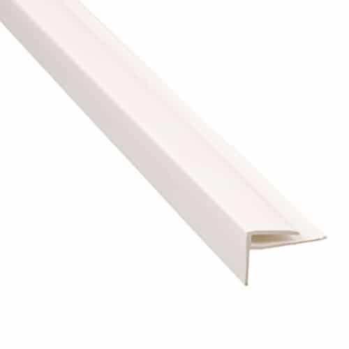 [400] MOLDURA PVC TIPO F 580CM/5.8MT ECOMAT