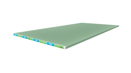 [442] PLANCHA YESO HUMEDAD 1/2" x 4' x 8' KNAUF