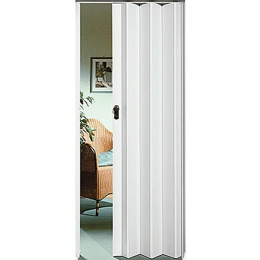 [550] PUERTA PLEGABLE REFORZADA BLANCA 80 CM X 210 CM