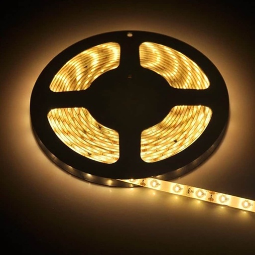 [722] LIQUIDACION! CINTA LED LUZ CALIDA 5M 60LEDxMT IP-33 14.4W/MT