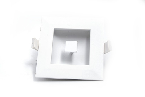 [912] LIQUIDACION! LUZ LED 12W 18CM 6500K CUADRADA SIN DIFUSOR CON ESFERA