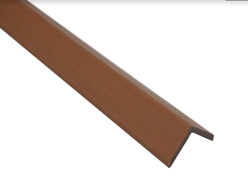 [005] ANGULAR DE TERMINACION ECOMAT (TEAK) COLOR MARRON CLARO 5.5cm x 5.5cm x 290cm PREMIUM