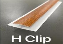 [1806] MOLDURA H PVC COLOR CREMA 5.95mt ECOMAT (683902-1)