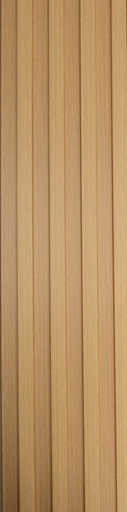 [WPC004] PANEL DE PARED DECORATIVO INTERIOR ECOMAT COLOR CREMA 17CM x 290CM x 26mm